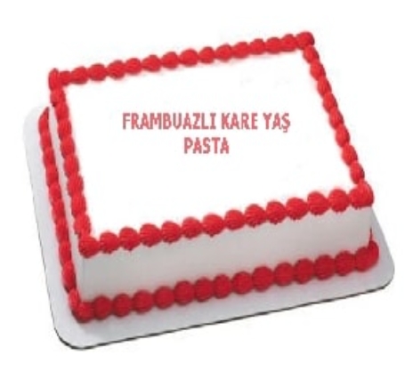 Uzman Pastacılar Tarafından 15 Kişilik Frambuazlı Yaş Pasta pasta